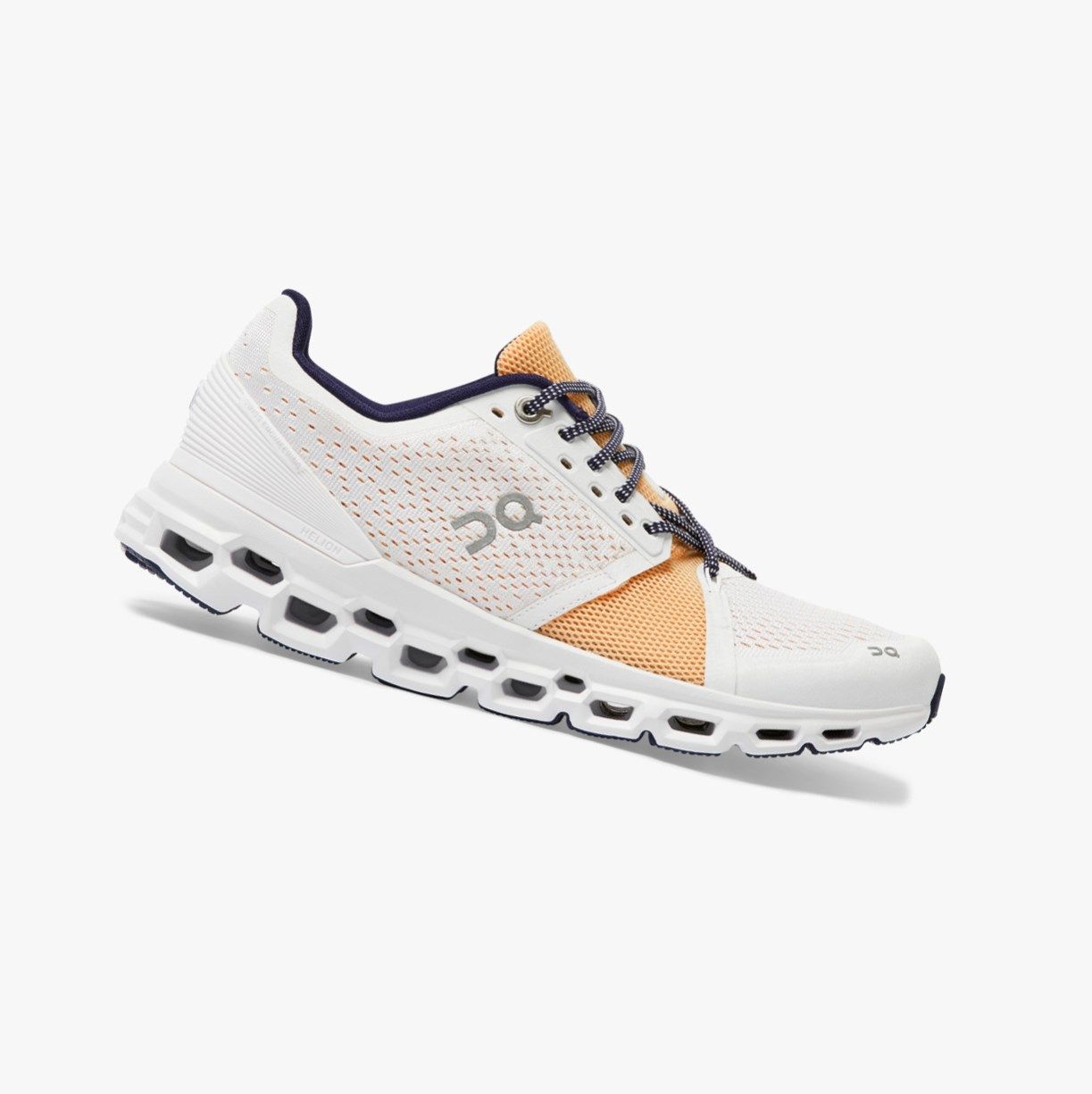 White On Cloudstratus Women Road Running Shoes | RULH04196