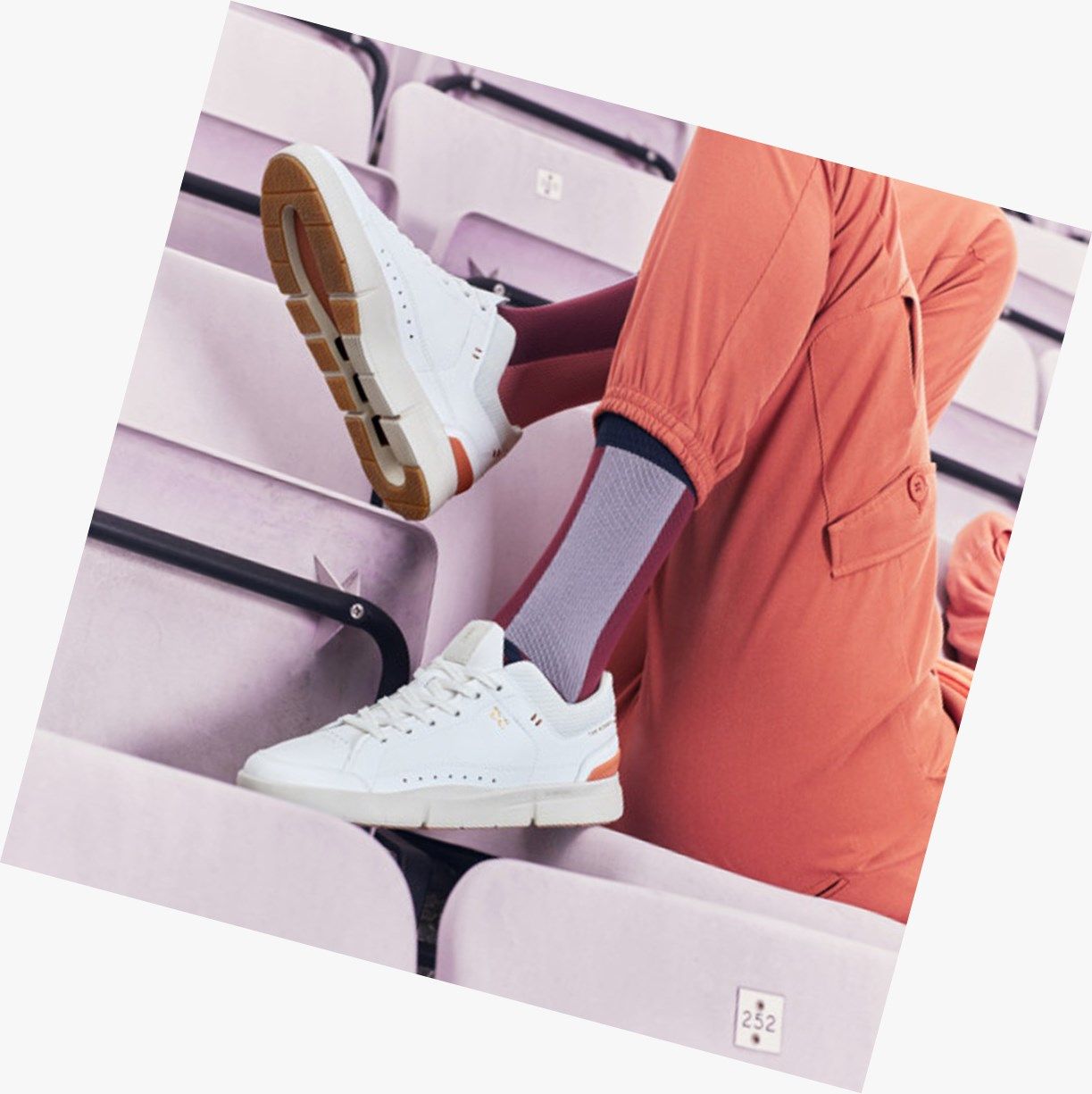 White On The Roger Centre Court Women Sneakers | EGTN07248