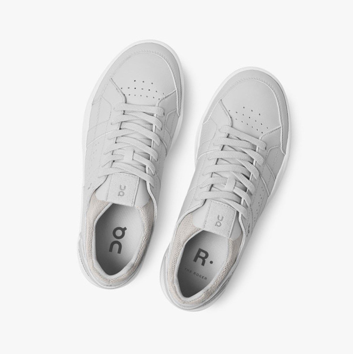 White On The Roger Clubhouse Men Sneakers | PKIV09158