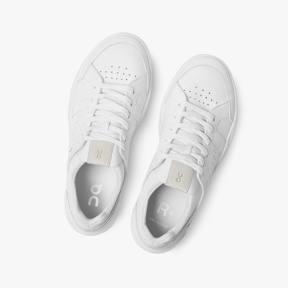 White On The Roger Clubhouse Men Sneakers | DBZE36079