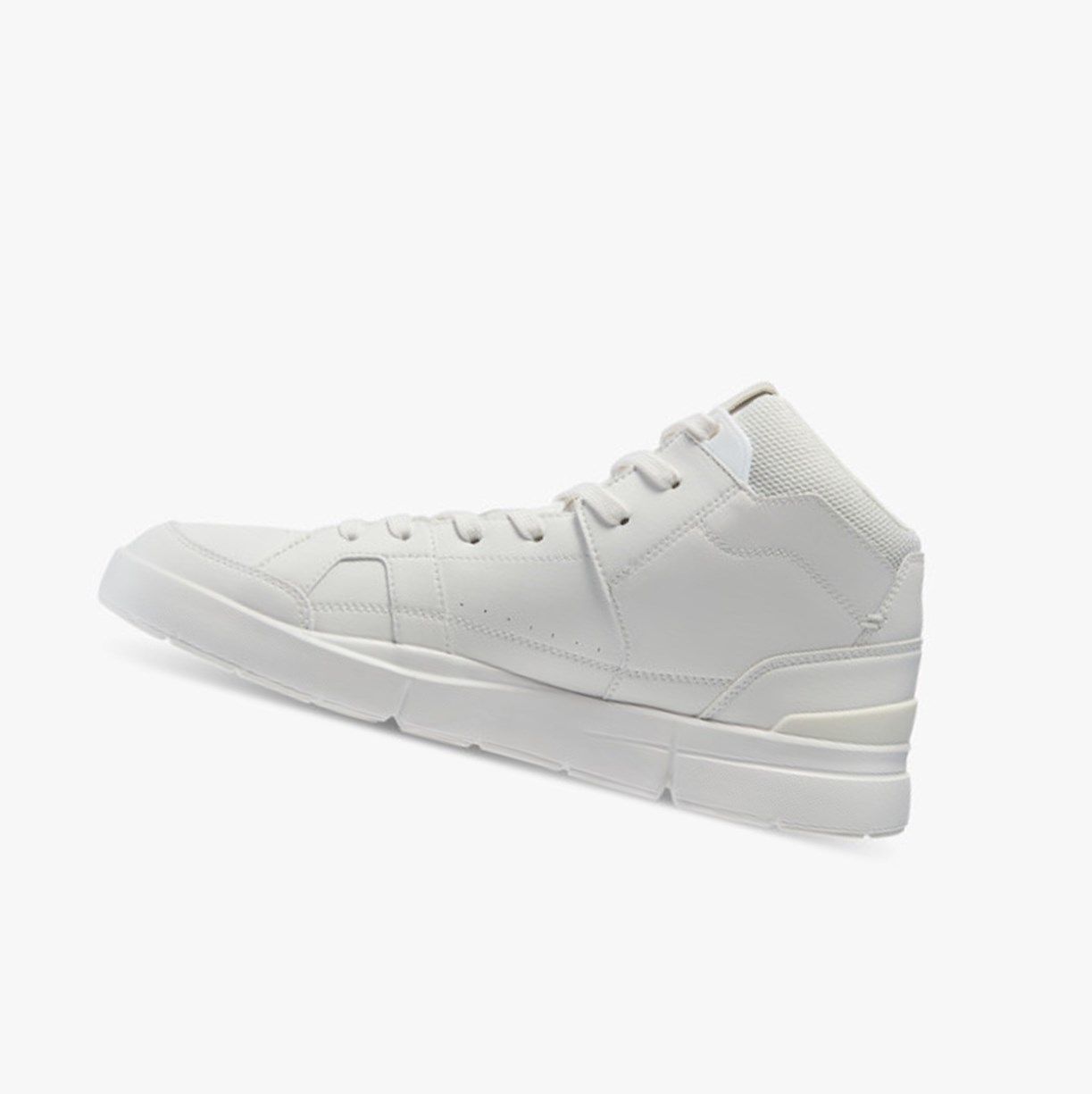 White On The Roger Clubhouse Mid Men Running Shoes | QLHN16782