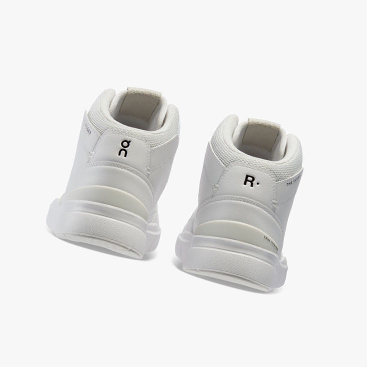 White On The Roger Clubhouse Mid Men Running Shoes | QLHN16782