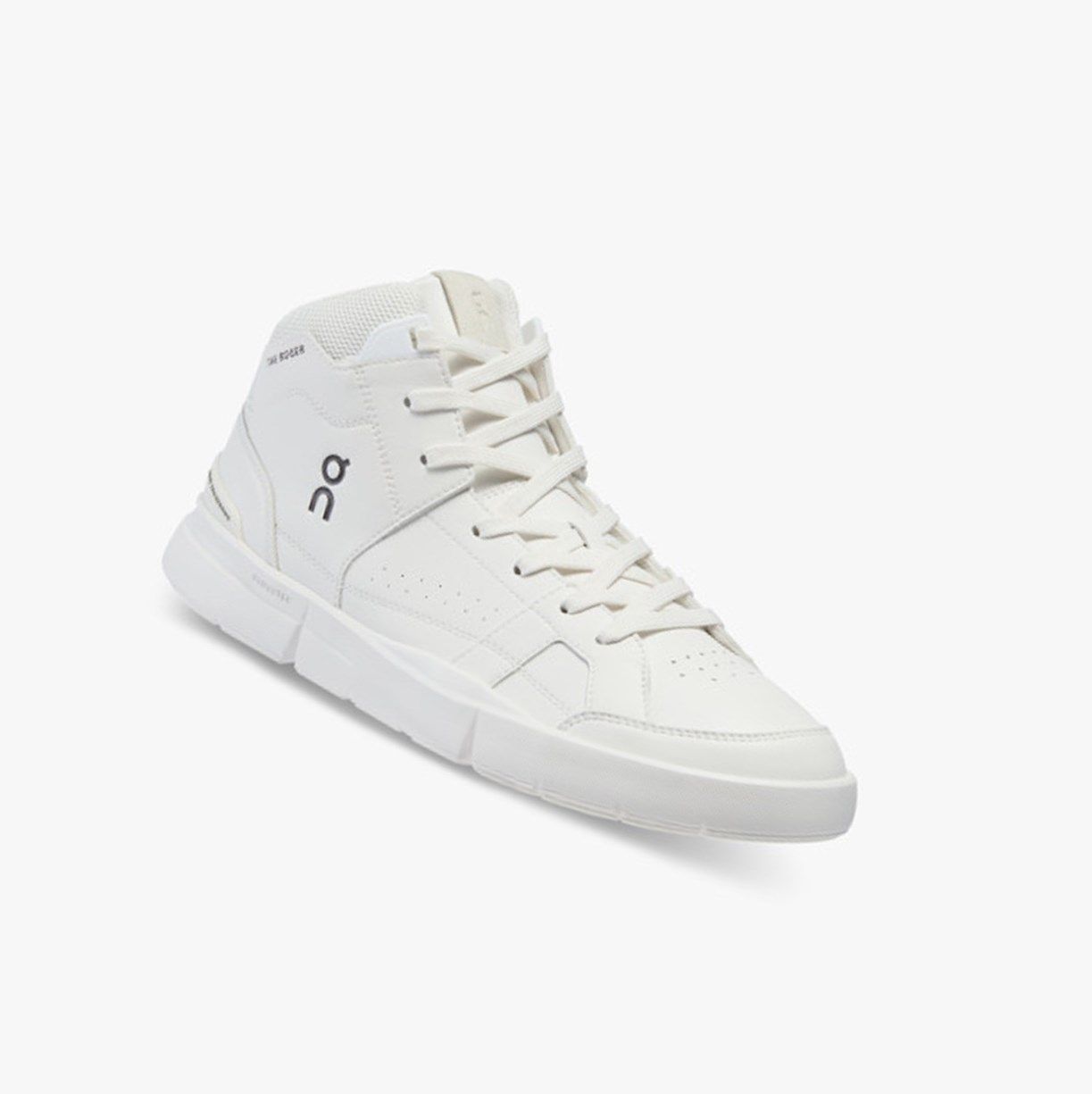 White On The Roger Clubhouse Mid Men Running Shoes | QLHN16782