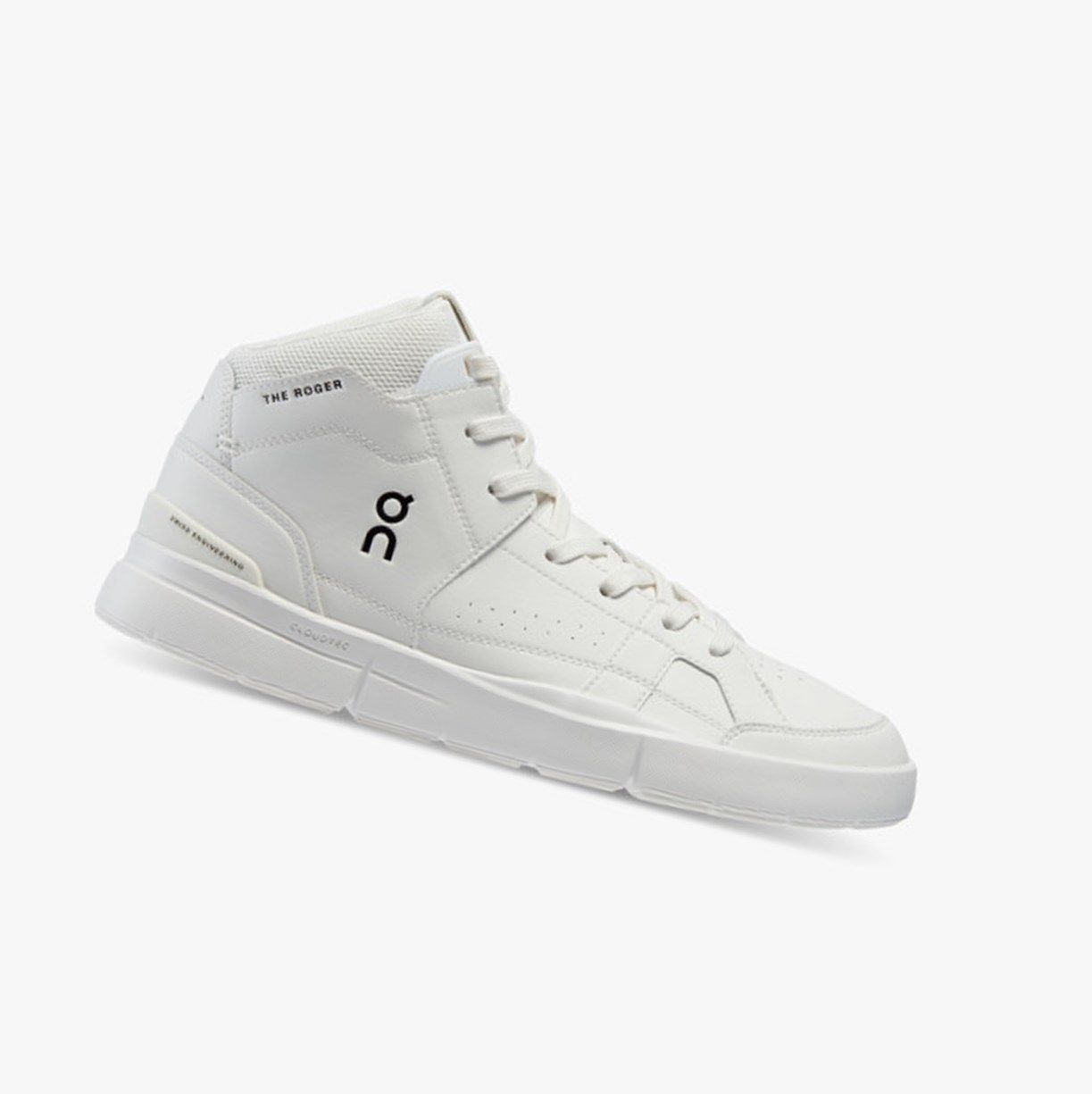 White On The Roger Clubhouse Mid Men Running Shoes | QLHN16782