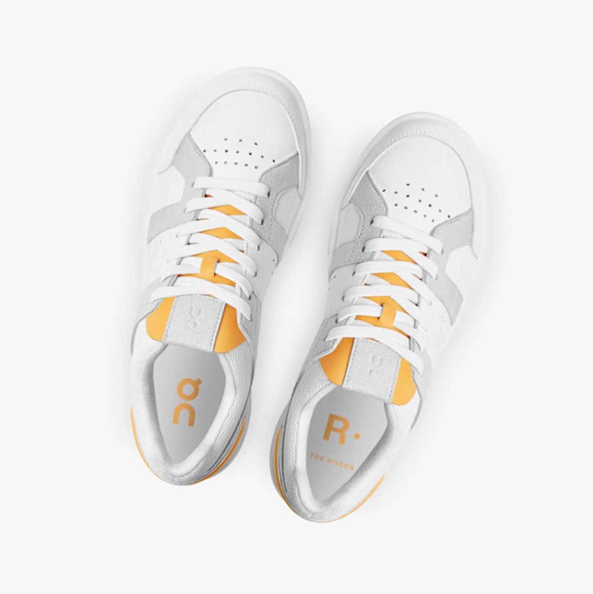 White On The Roger Clubhouse Women Sneakers | KBWI01839