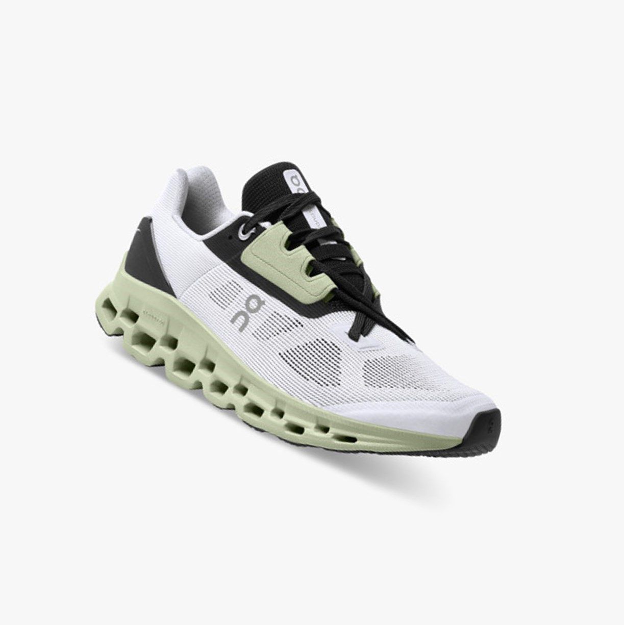 White / Black On Cloudstratus Women Road Running Shoes | HMUT75142