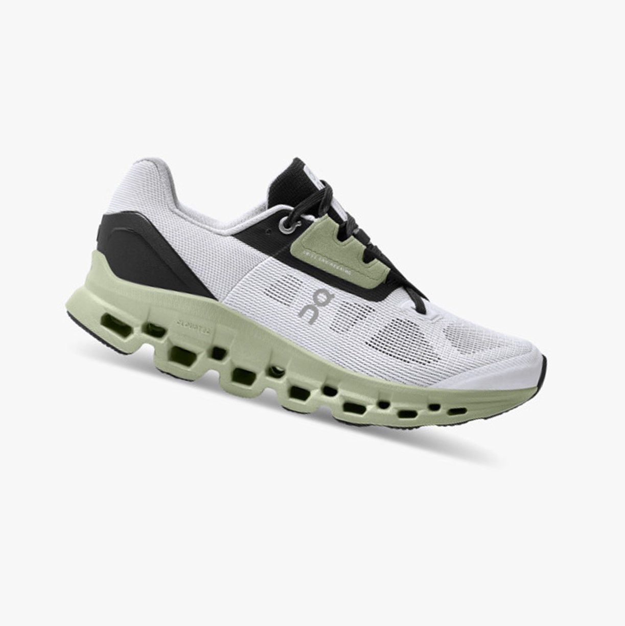 White / Black On Cloudstratus Women Road Running Shoes | HMUT75142