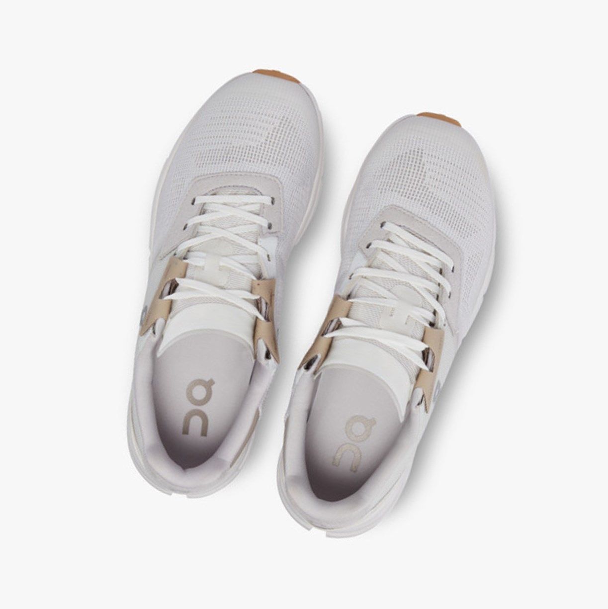 White / Brown On Cloudrift Women Running Shoes | GVRM43196