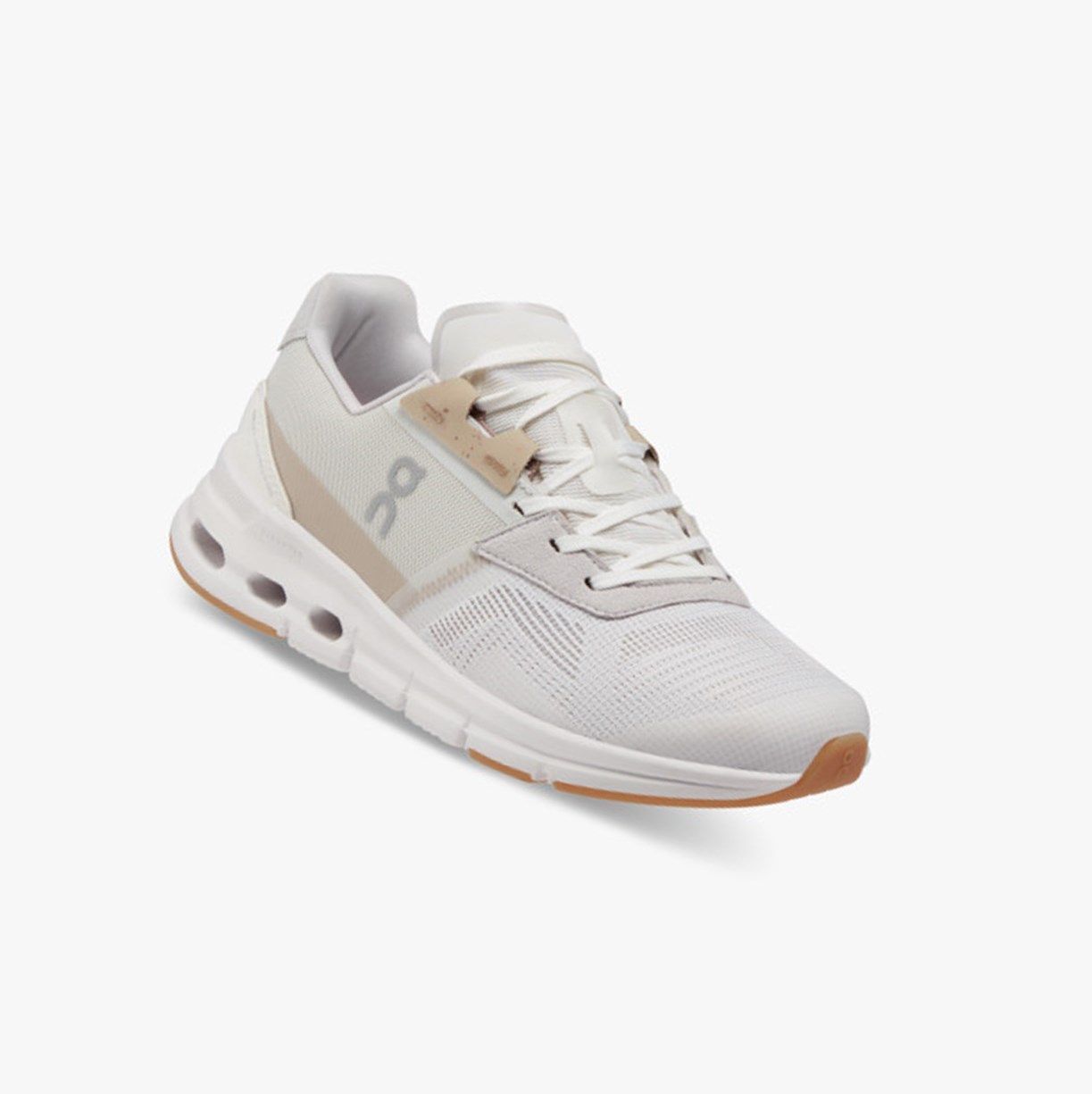 White / Brown On Cloudrift Women Running Shoes | GVRM43196