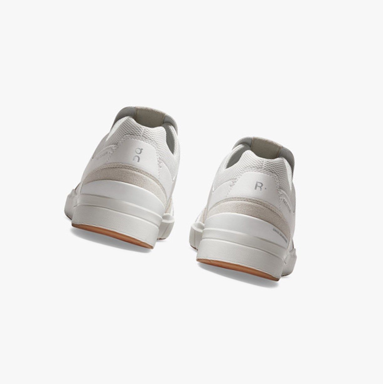 White / Brown On The Roger Clubhouse Men Sneakers | QBCP19583