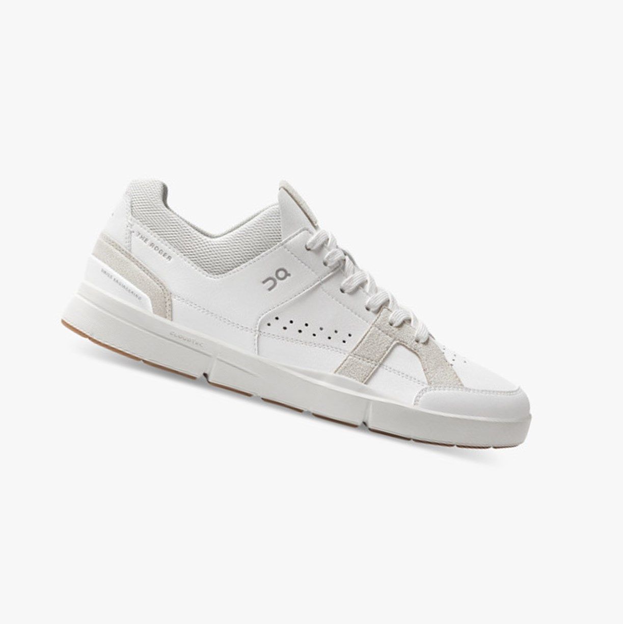 White / Brown On The Roger Clubhouse Men Sneakers | QBCP19583