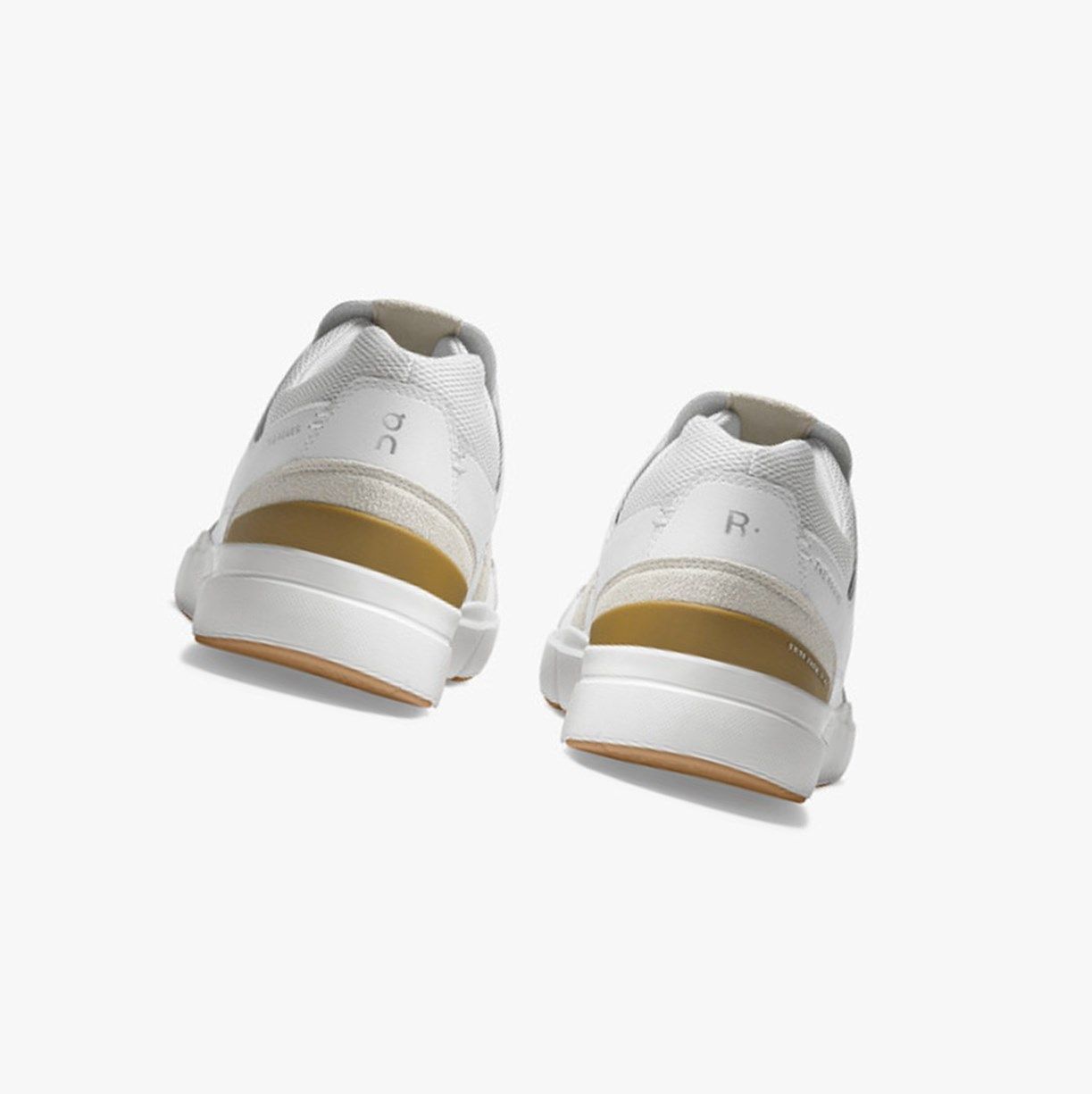 White / Brown On The Roger Clubhouse Men Sneakers | UYGL12098