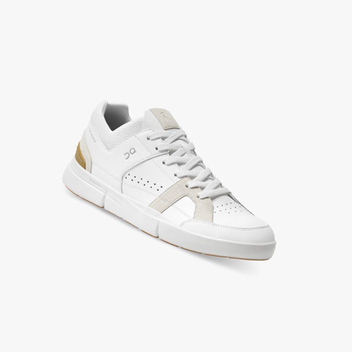 White / Brown On The Roger Clubhouse Men Sneakers | UYGL12098