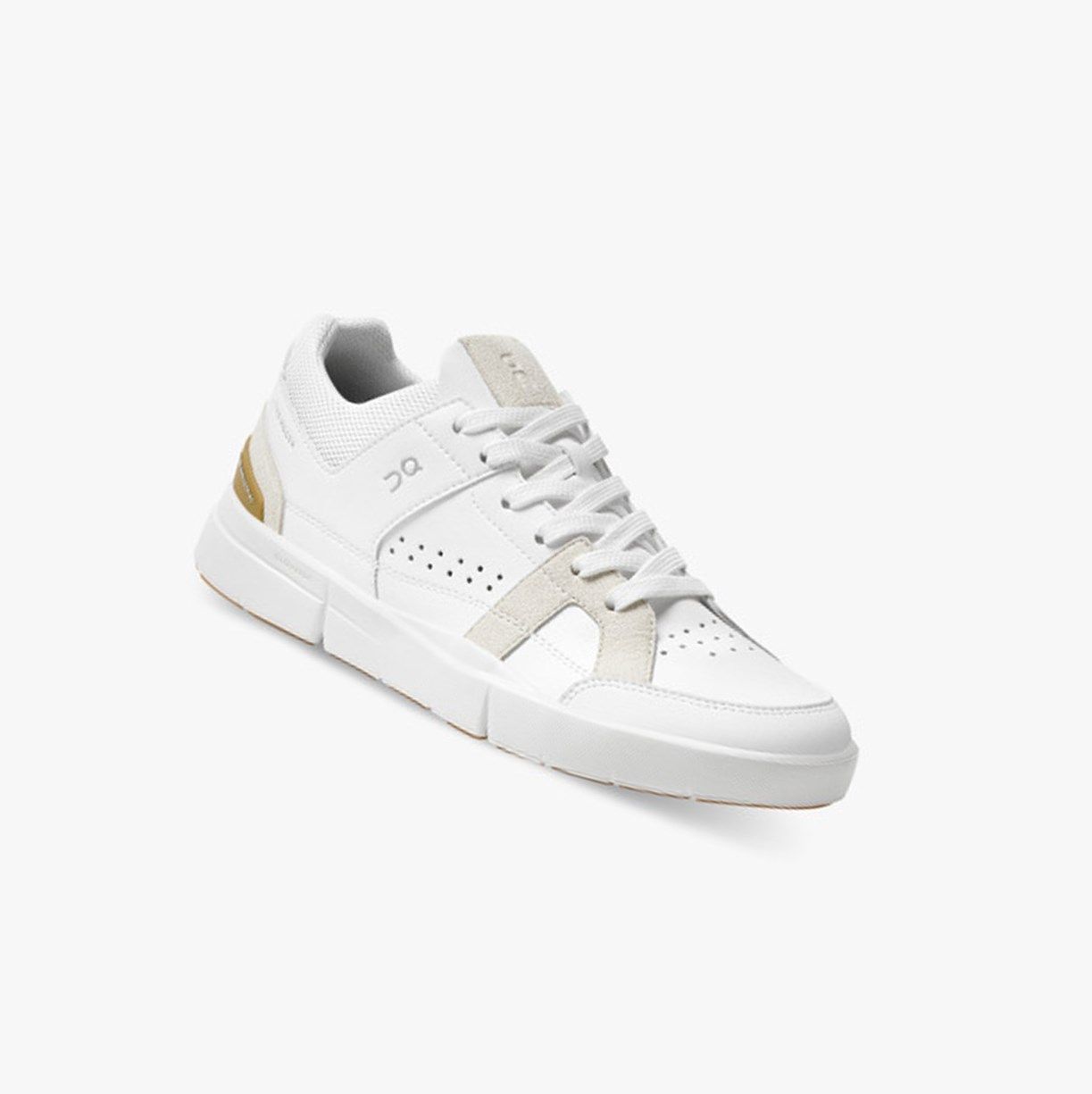 White / Brown On The Roger Clubhouse Women Sneakers | PSJB89317