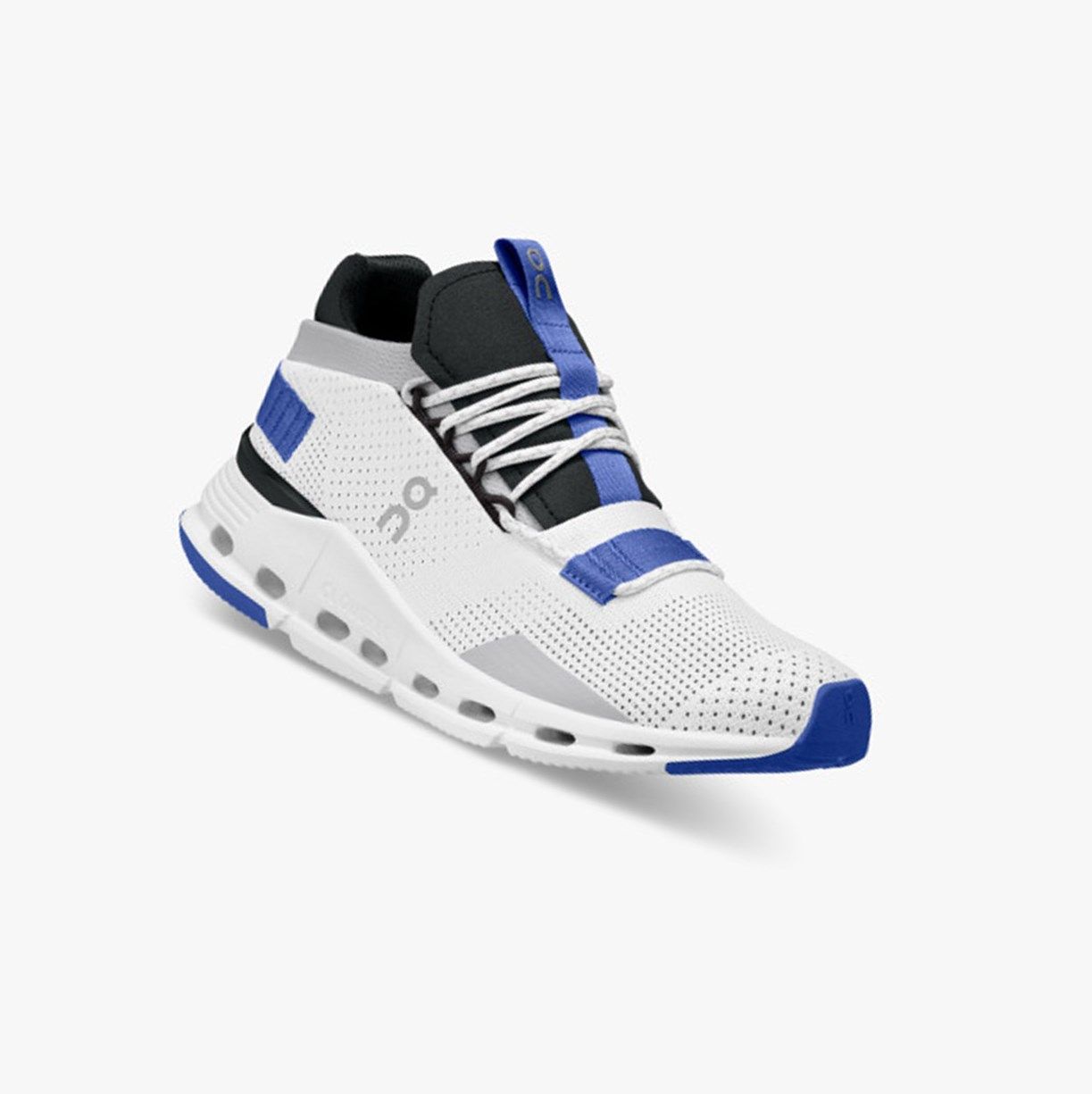 White / Deep Blue On Cloudnova Women Sneakers | KSCU02654