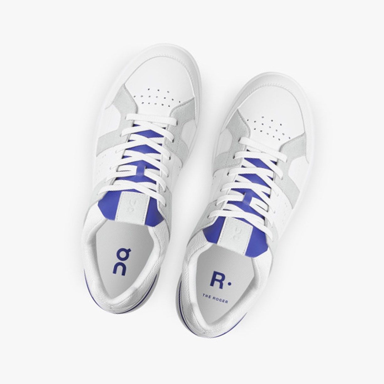 White / Indigo On The Roger Clubhouse Men Sneakers | HSLF59486