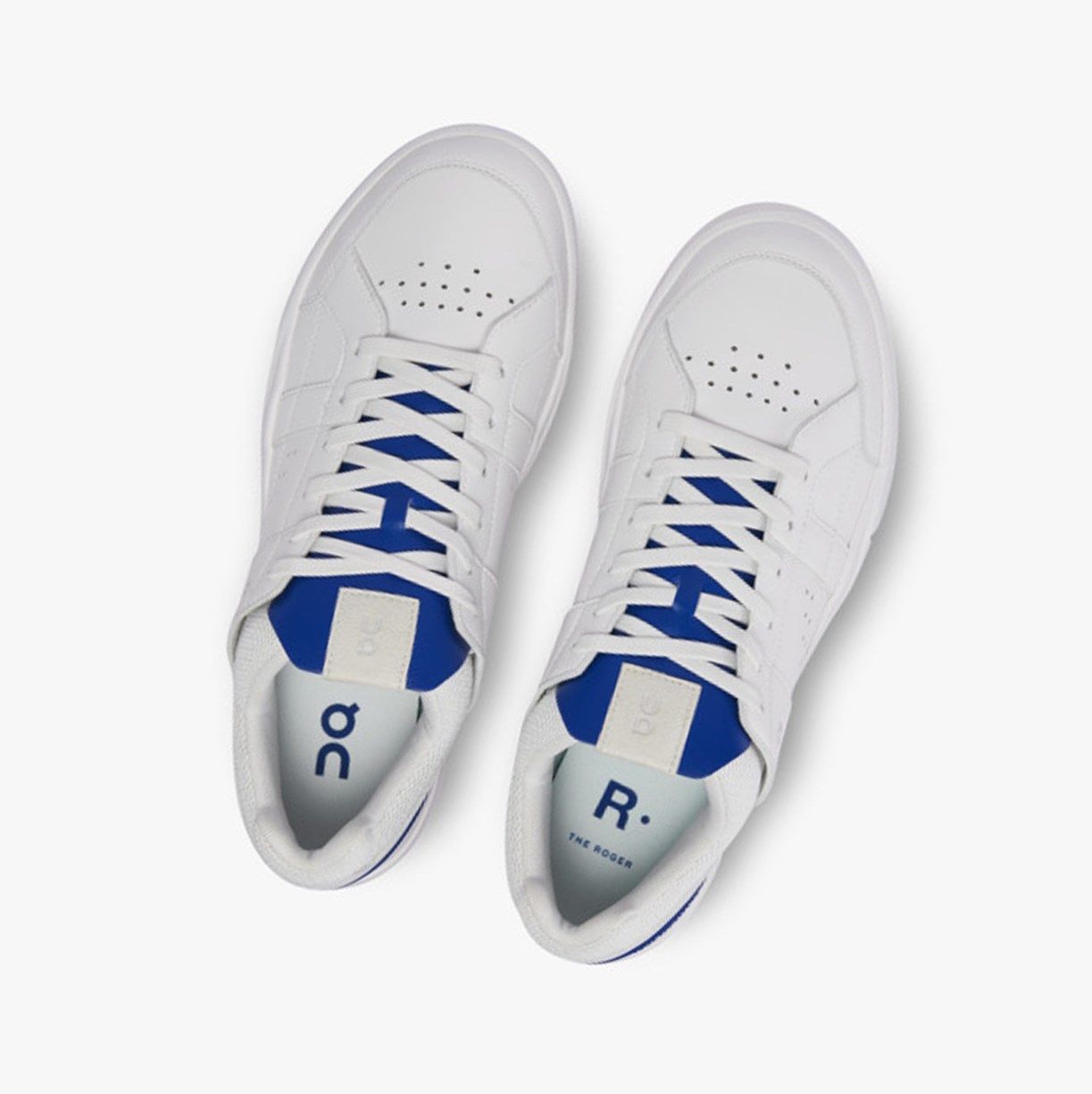 White / Indigo On The Roger Clubhouse Men Sneakers | XYRA85704