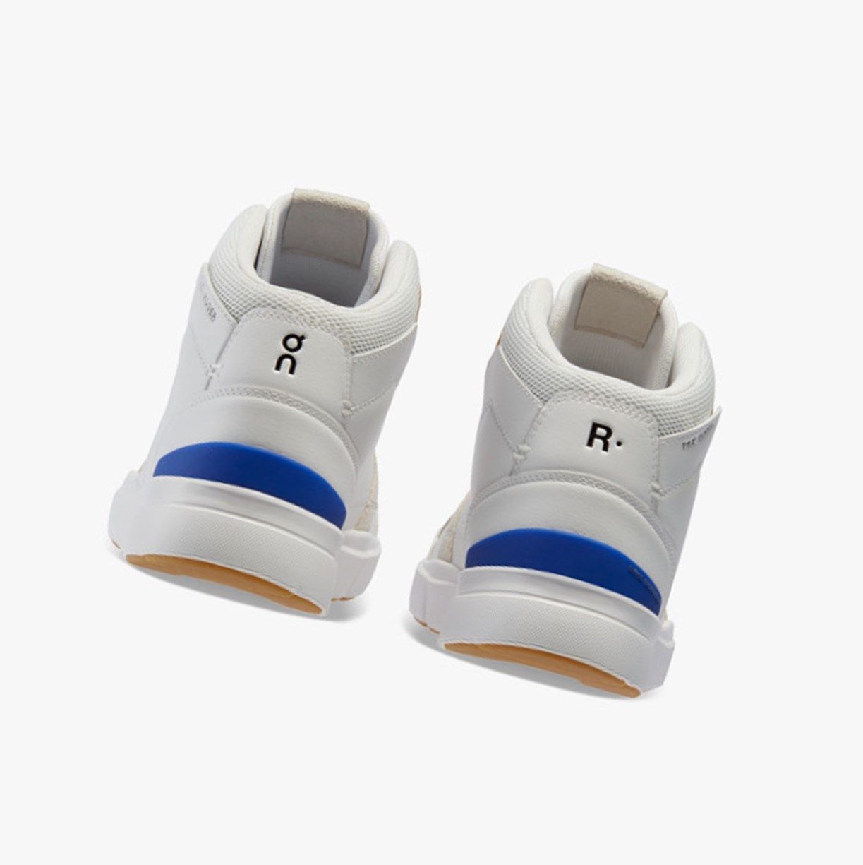 White / Indigo On The Roger Clubhouse Mid Men Running Shoes | KXYA67930