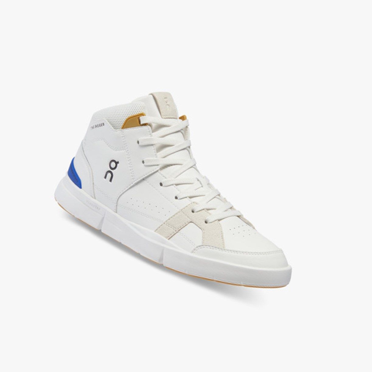 White / Indigo On The Roger Clubhouse Mid Men Running Shoes | KXYA67930