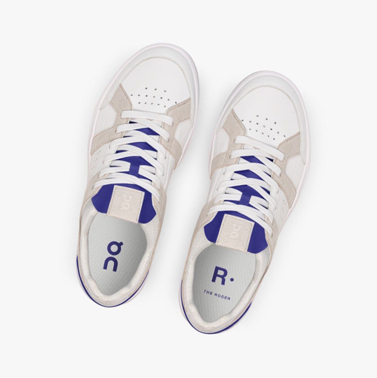 White / Indigo On The Roger Clubhouse Women Sneakers | GZFW98452