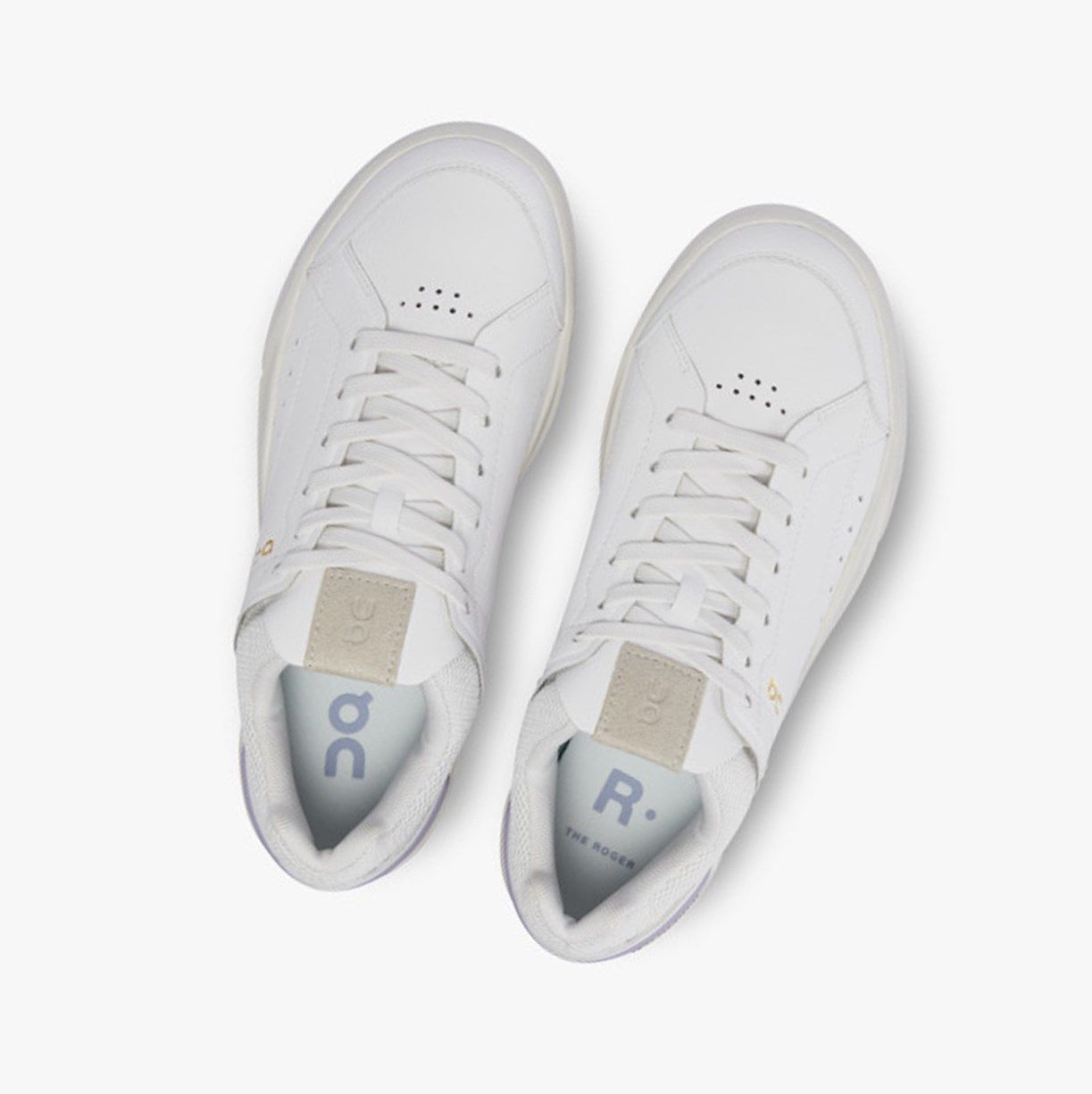 White / Lavender On The Roger Centre Court Women Sneakers | SYFH71690