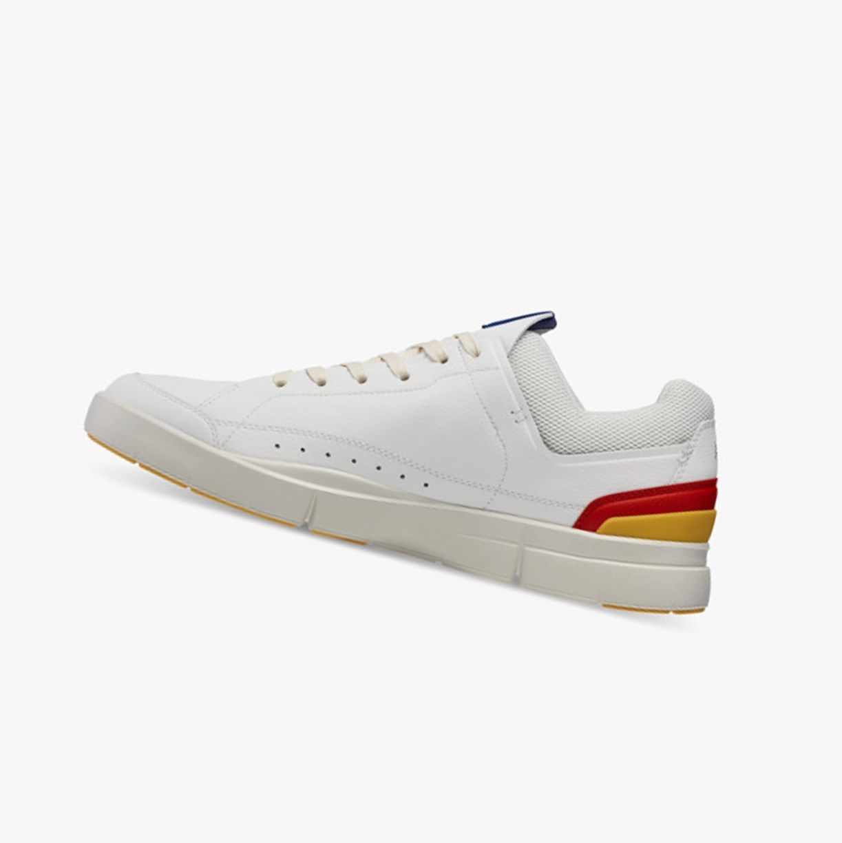 White / Mustard On The Roger Centre Court Men Sneakers | IYAE73195