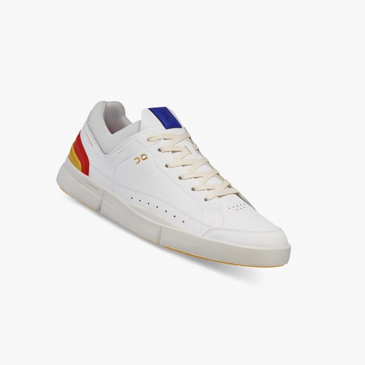 White / Mustard On The Roger Centre Court Men Sneakers | IYAE73195