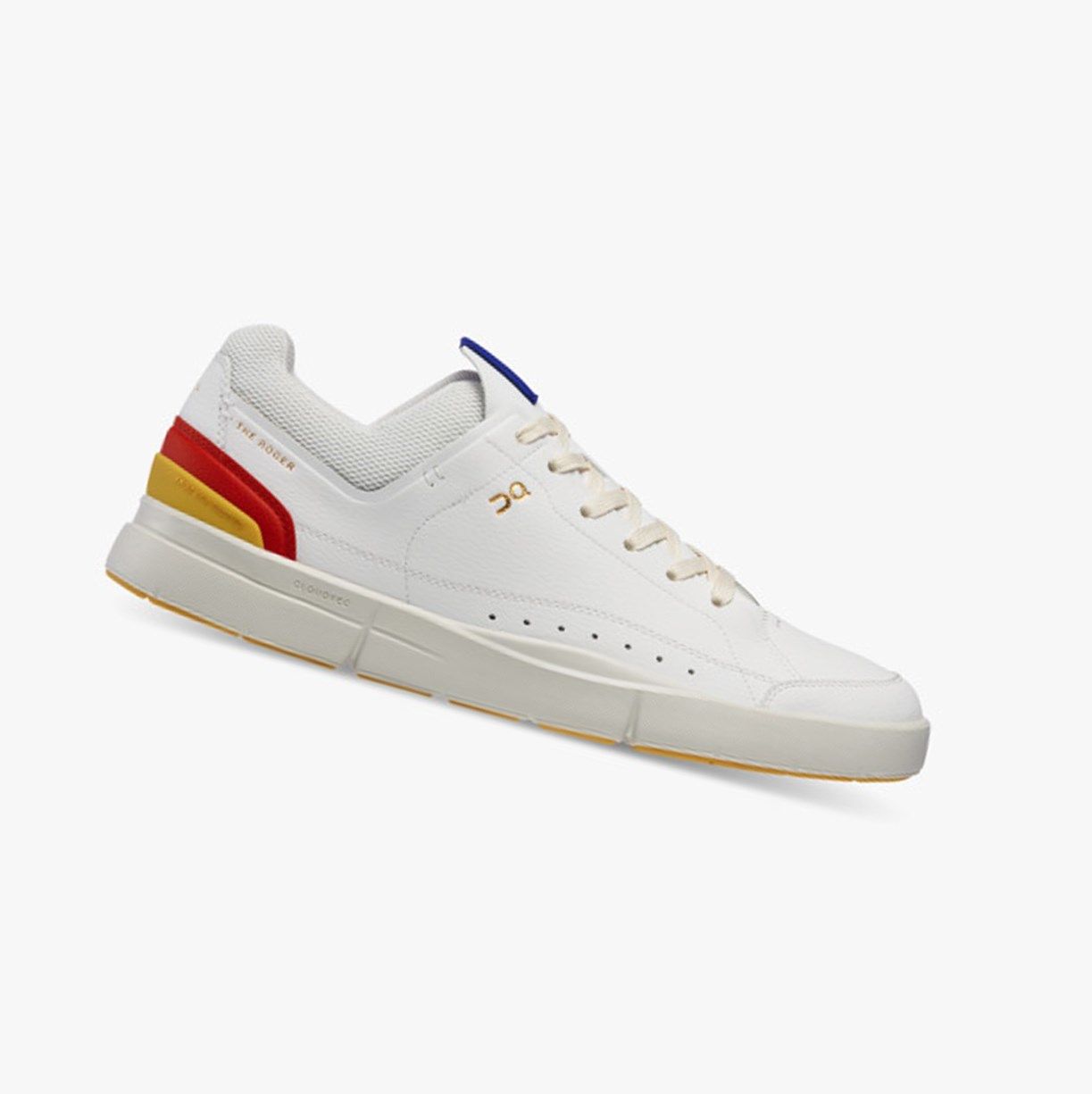 White / Mustard On The Roger Centre Court Men Sneakers | IYAE73195