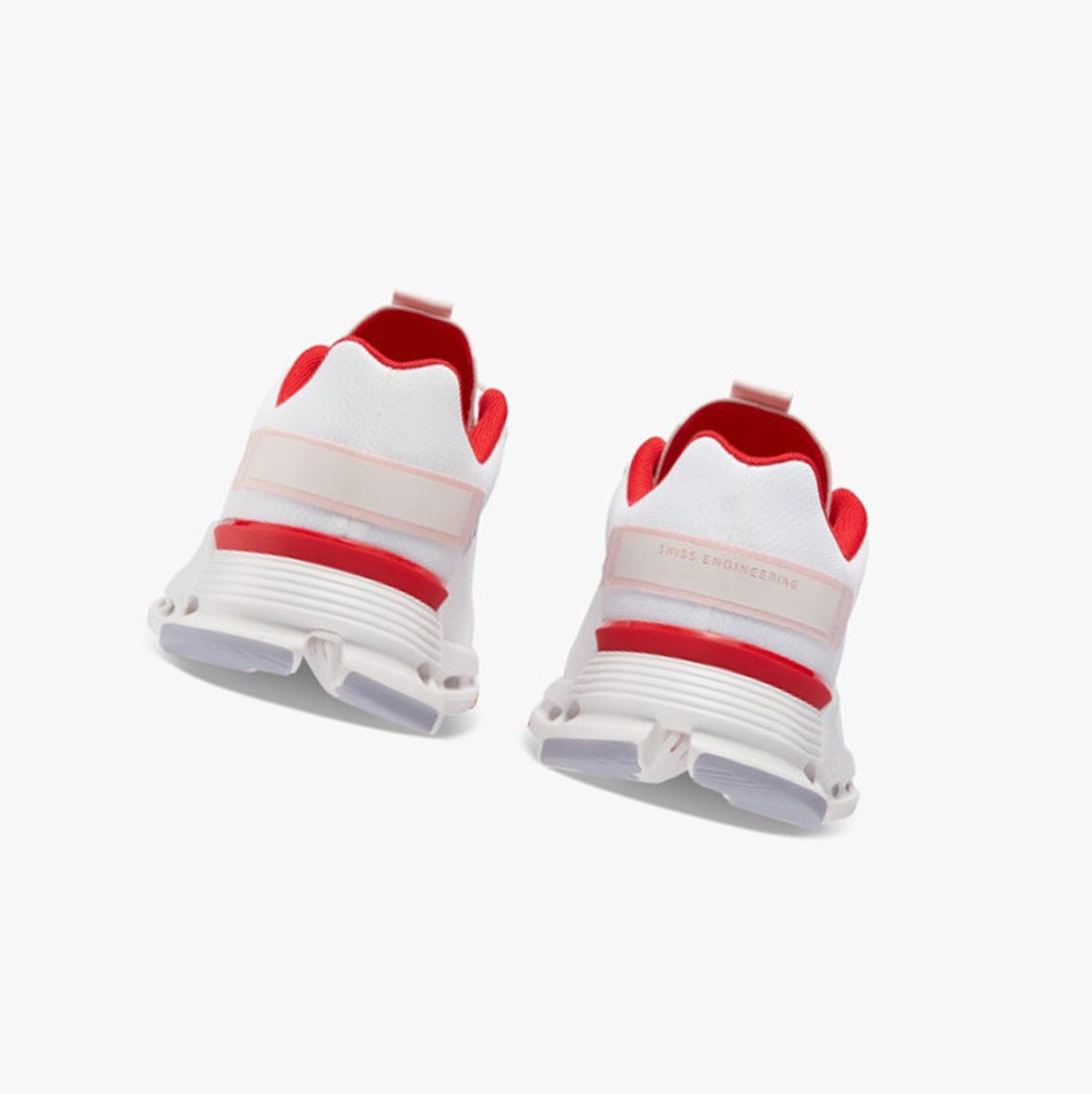 White / Red On Cloudnova Form Men Running Shoes | OFNJ02314