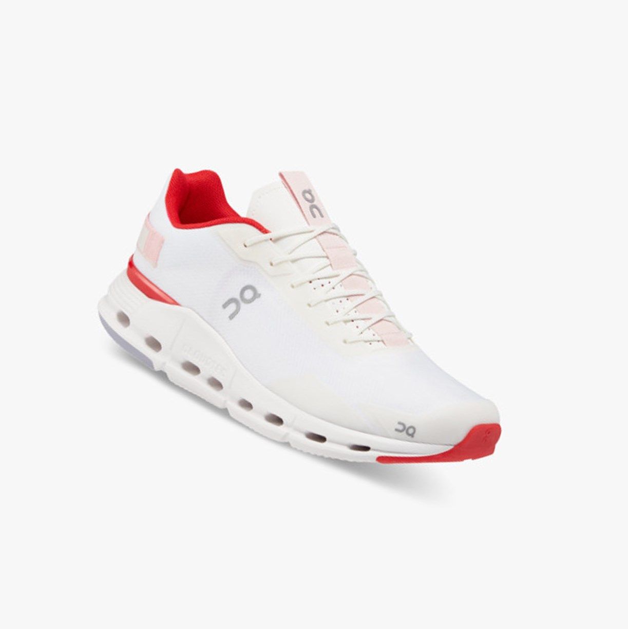 White / Red On Cloudnova Form Men Running Shoes | OFNJ02314